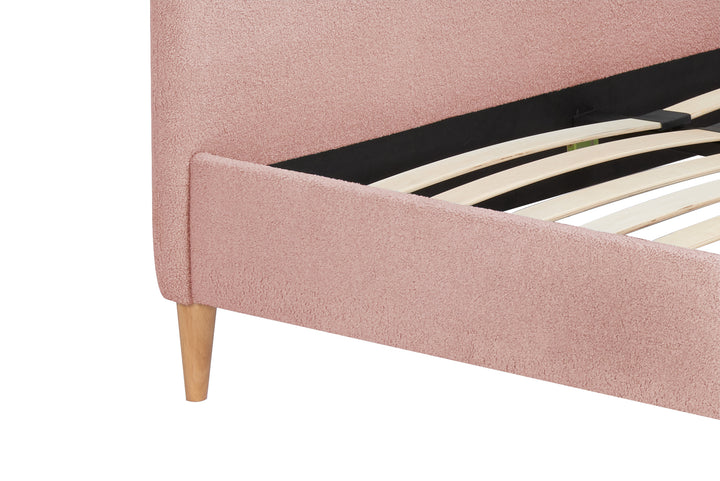 Otley Fabric Bed Frame with Super Soft Teddy Bear Upholstery for Cozy Bedrooms