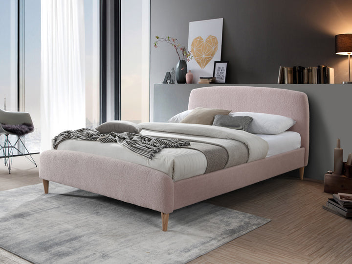 Otley Fabric Bed Frame with Super Soft Teddy Bear Upholstery for Cozy Bedrooms