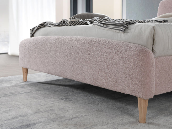 Otley Fabric Bed Frame with Super Soft Teddy Bear Upholstery for Cozy Bedrooms