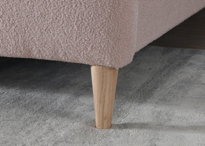 Otley Fabric Bed Frame with Super Soft Teddy Bear Upholstery for Cozy Bedrooms