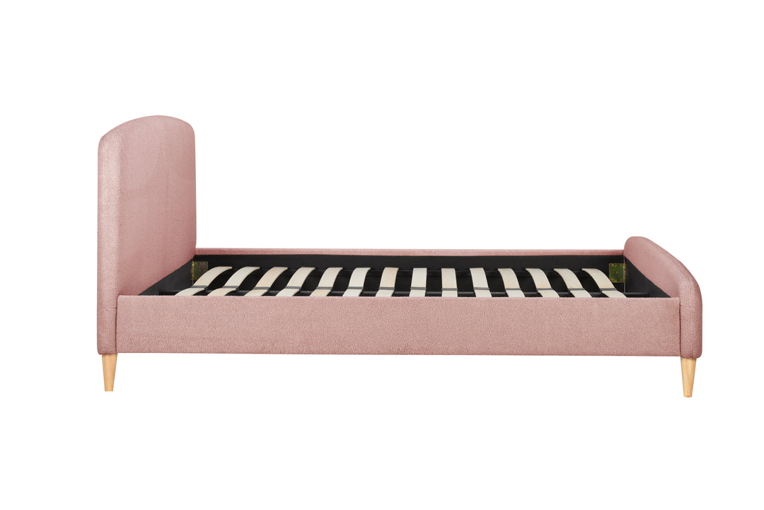 Otley Fabric Bed Frame with Super Soft Teddy Bear Upholstery for Cozy Bedrooms