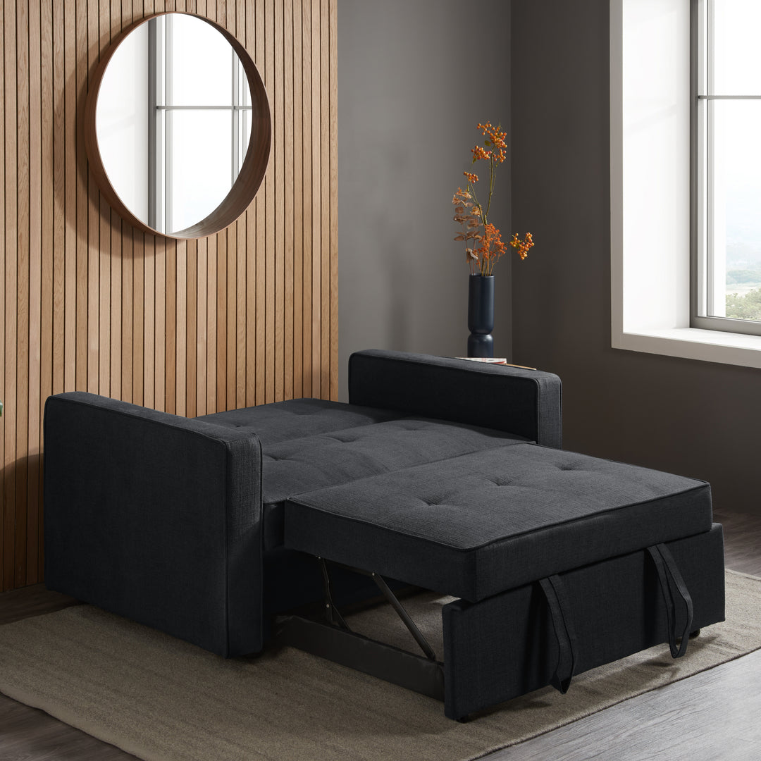 Otto Sofa Bed Grey Fabric Modern Convertible for Stylish Homes