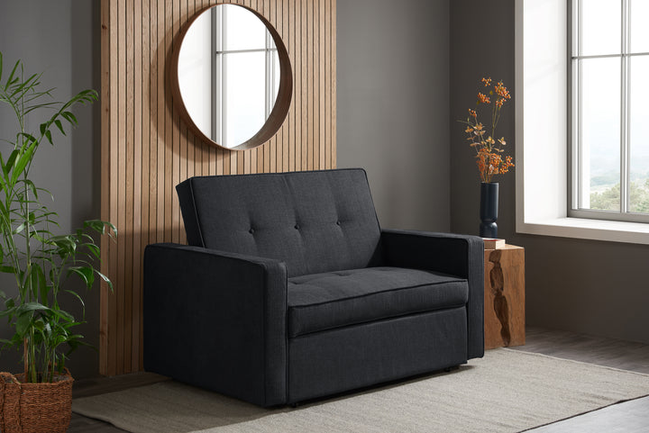 Otto Sofa Bed Grey Fabric Modern Convertible for Stylish Homes