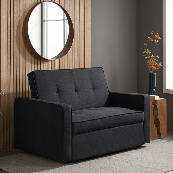 Otto Sofa Bed Grey Fabric Modern Convertible for Stylish Homes