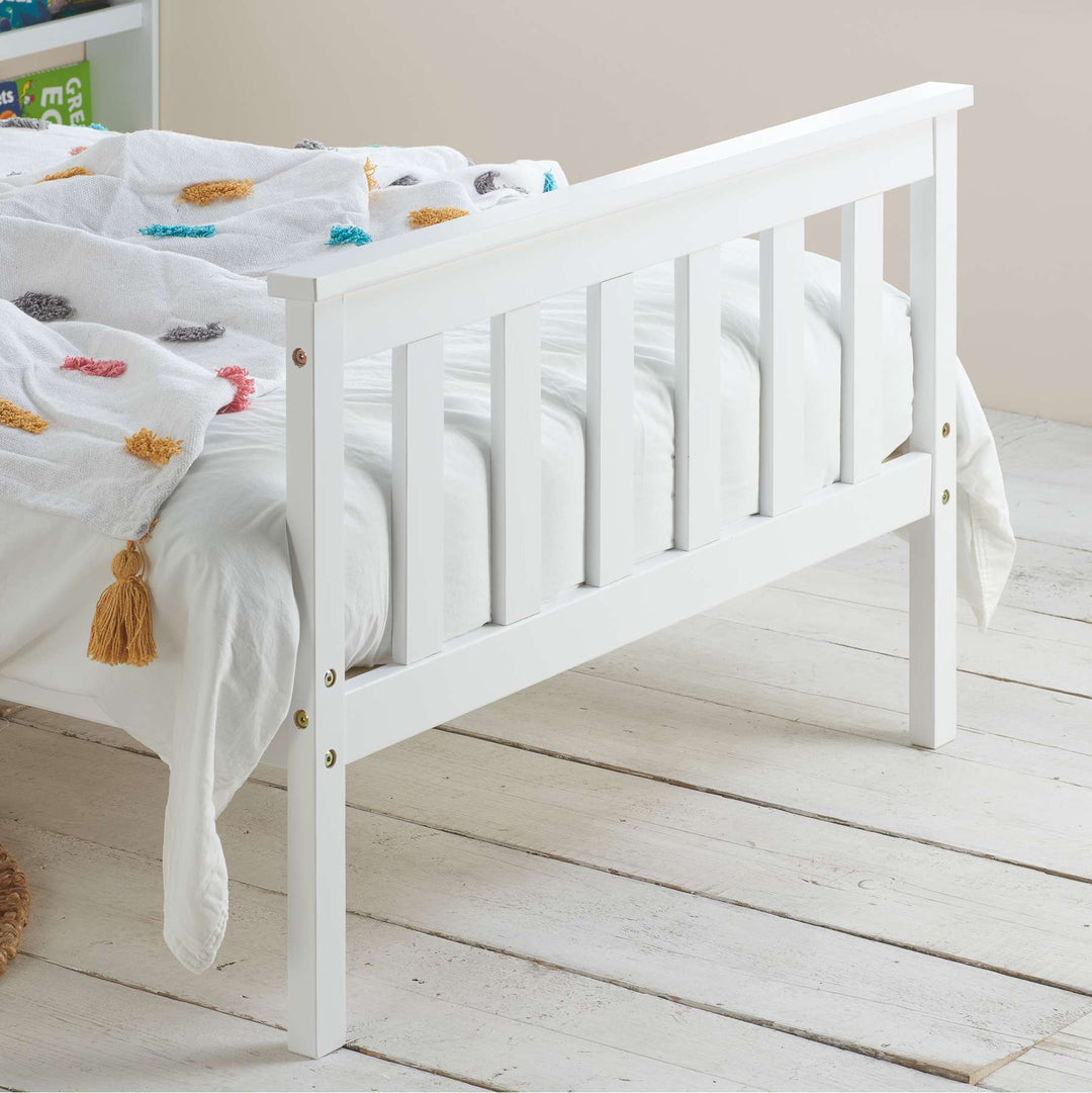 Oxford Bed Frame with Solid Slatted Base for Modern Farmhouse Style