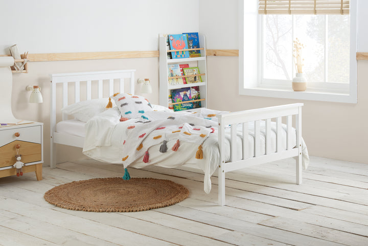 Oxford Bed Frame with Solid Slatted Base for Modern Farmhouse Style