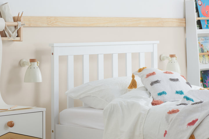 Oxford Bed Frame with Solid Slatted Base for Modern Farmhouse Style