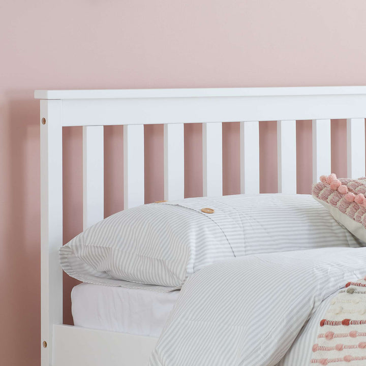 Oxford Bed Frame with Solid Slatted Base for Modern Farmhouse Style