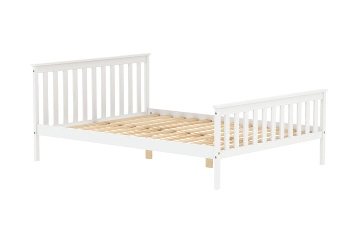 Oxford Bed Frame with Solid Slatted Base for Modern Farmhouse Style
