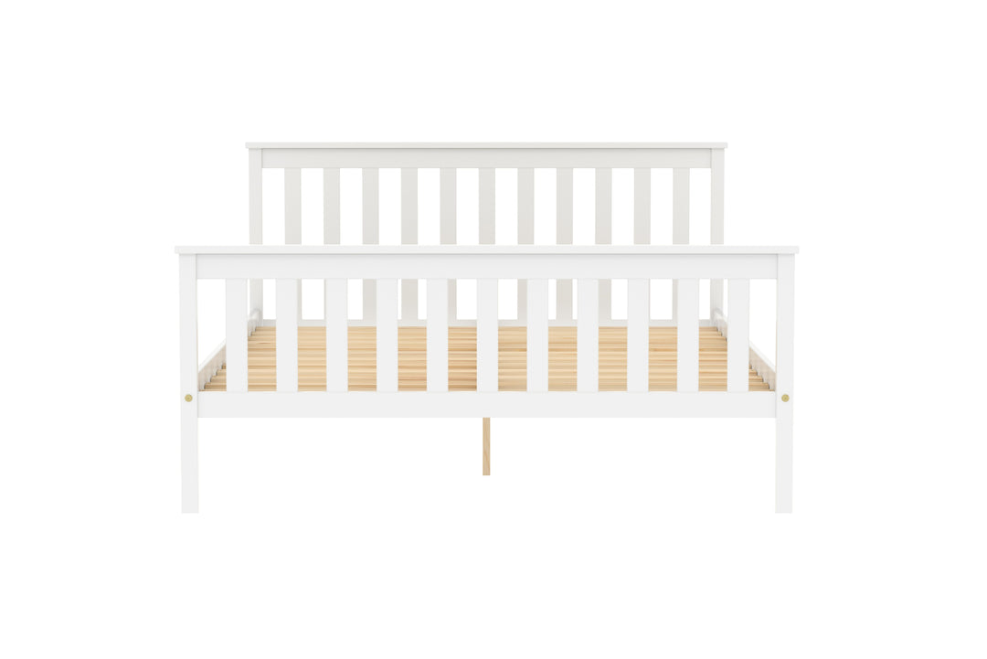 Oxford Bed Frame with Solid Slatted Base for Modern Farmhouse Style