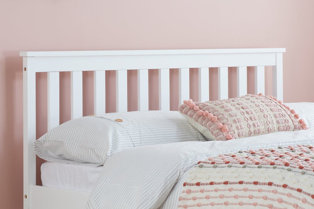 Oxford Bed Frame with Solid Slatted Base for Modern Farmhouse Style