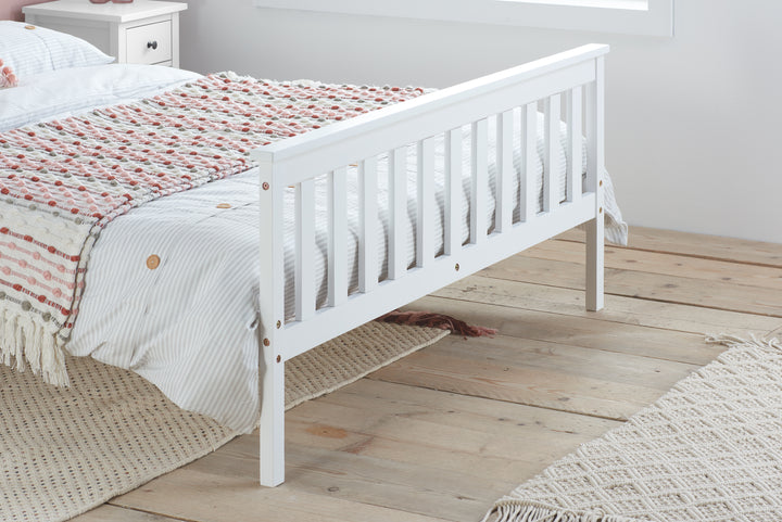 Oxford Bed Frame with Solid Slatted Base for Modern Farmhouse Style