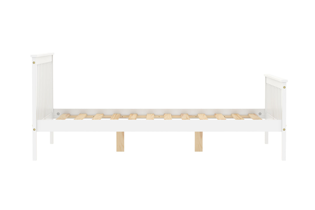 Oxford Bed Frame with Solid Slatted Base for Modern Farmhouse Style