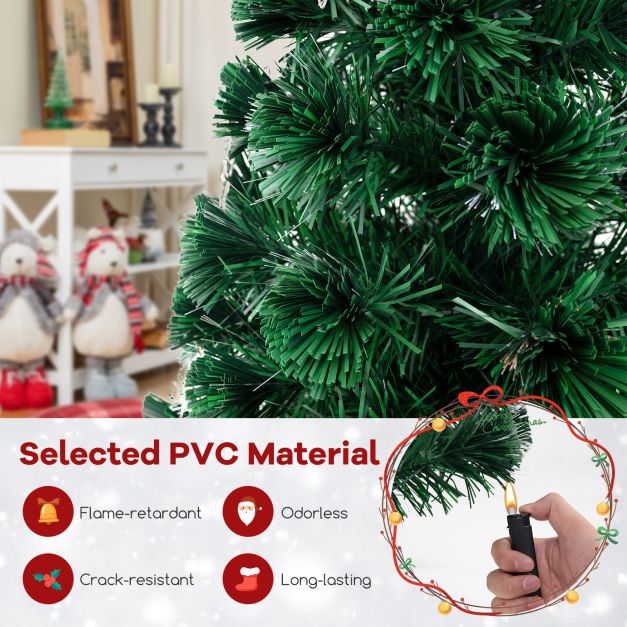 Optical Fiber Christmas Tree Pre-Lit Artificial Xmas Tree-1.2M