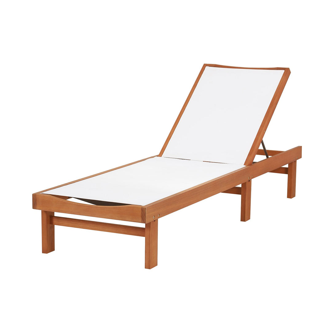 Outdoor Patio Fabric Chaise Lounge Chair 5-Position Recliner - TidySpaces