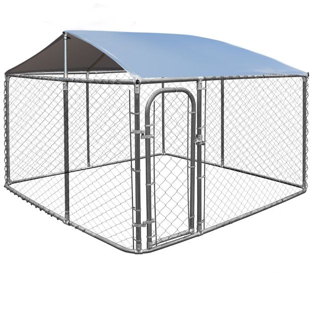 Outdoor Pet Playpen with All Weather Roof and Door - TidySpaces