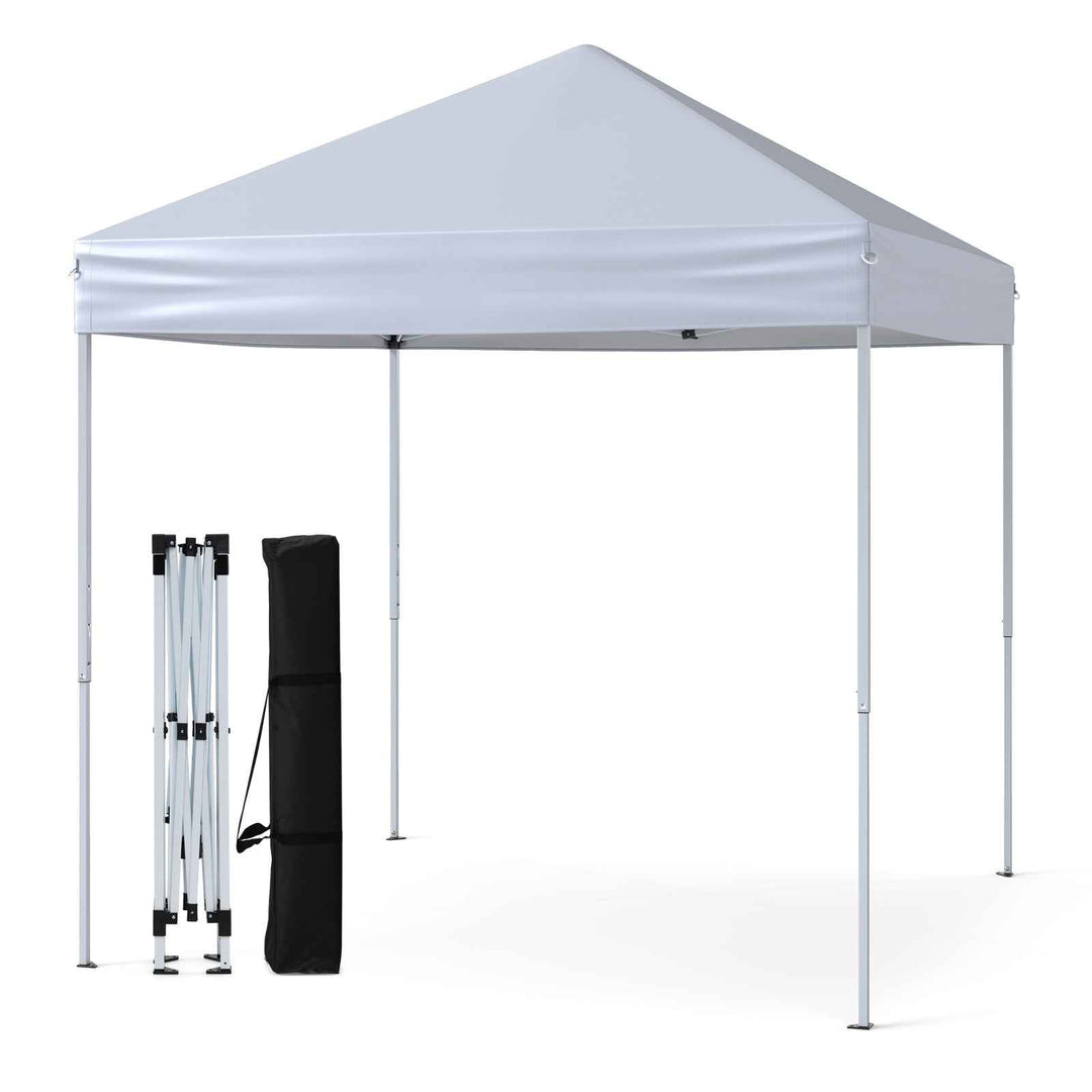 Outdoor Folding Pop-up Canopy with Adjustable Heights and Carrying Bag