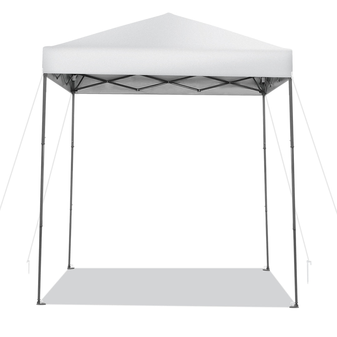 198 x 198 cm Outdoor Pop up Canopy with Adjustable Heights - TidySpaces