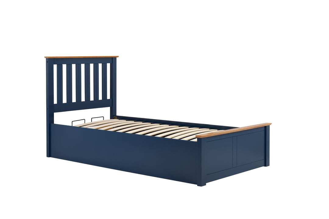 Phoenix Wooden Ottoman Bed with Ample Storage in Multiple Finishes