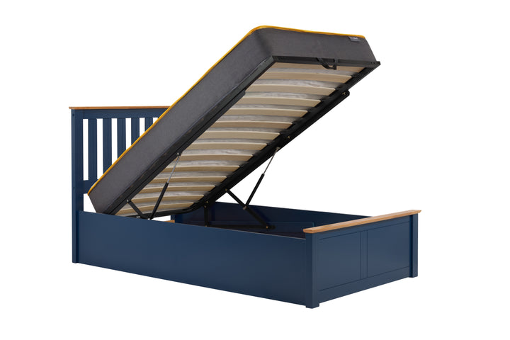 Phoenix Wooden Ottoman Bed with Ample Storage in Multiple Finishes