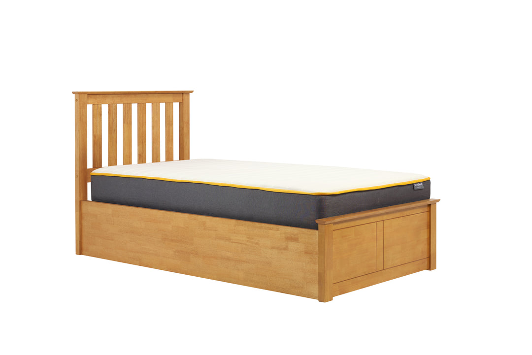 Phoenix Wooden Ottoman Bed with Ample Storage in Multiple Finishes