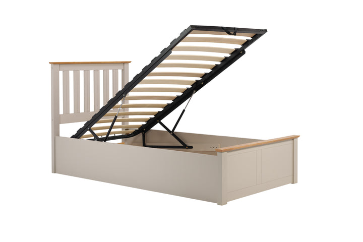 Phoenix Wooden Ottoman Bed with Ample Storage in Multiple Finishes