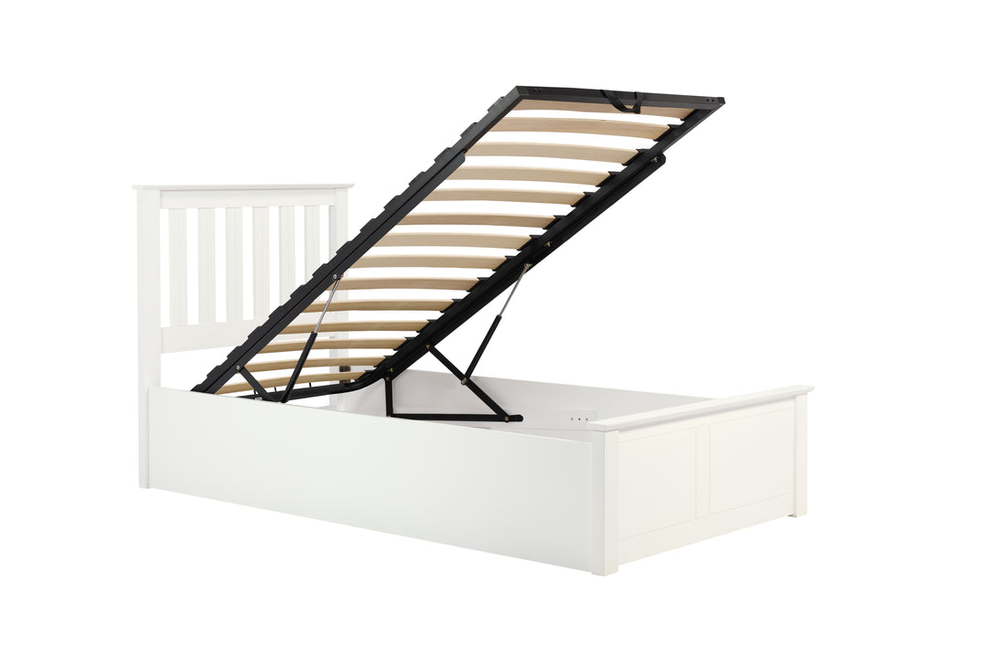 Phoenix Wooden Ottoman Bed with Ample Storage in Multiple Finishes