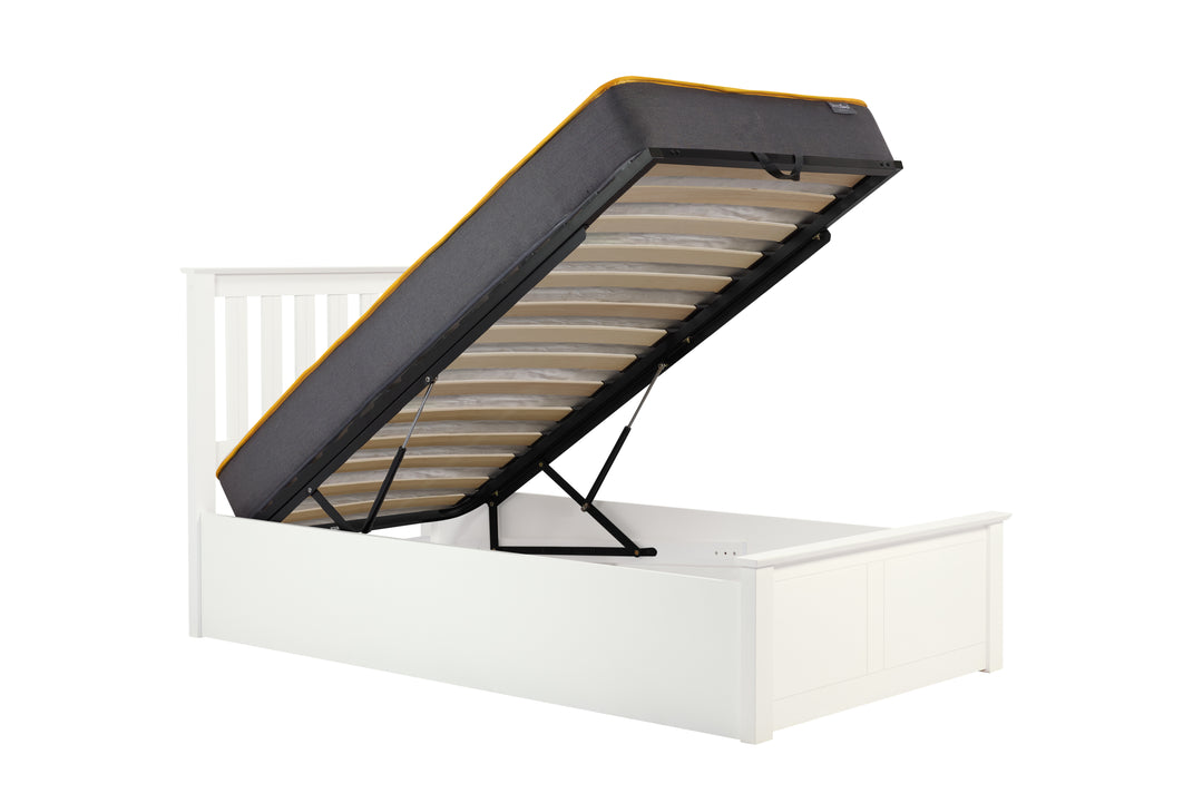 Phoenix Wooden Ottoman Bed with Ample Storage in Multiple Finishes