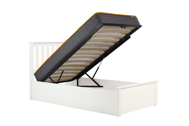 Phoenix Wooden Ottoman Bed with Ample Storage in Multiple Finishes