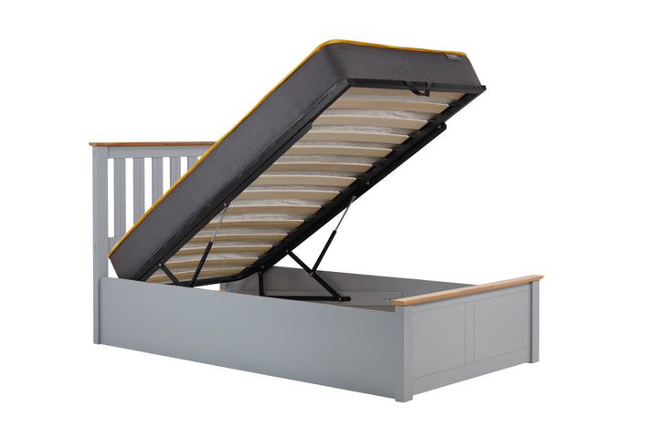Phoenix Wooden Ottoman Bed with Ample Storage in Multiple Finishes