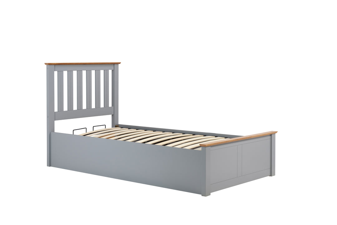 Phoenix Wooden Ottoman Bed with Ample Storage in Multiple Finishes