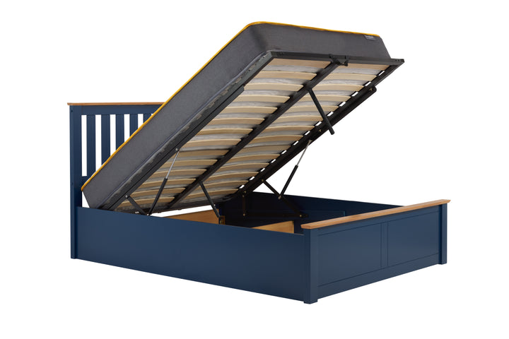 Phoenix Wooden Ottoman Bed with Ample Storage in Multiple Finishes