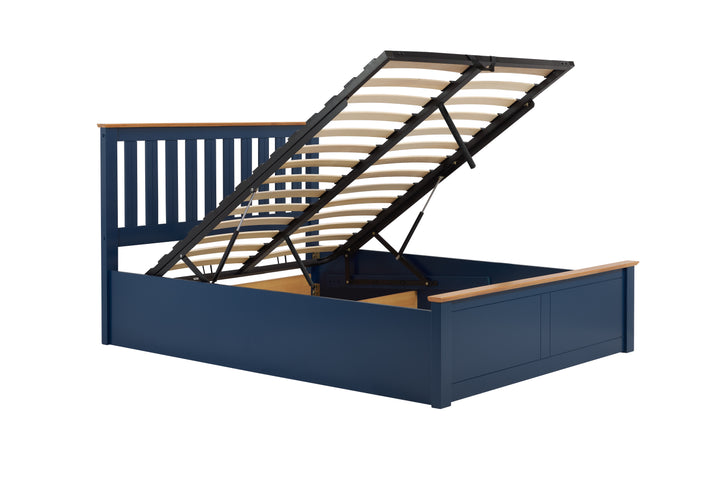 Phoenix Wooden Ottoman Bed with Ample Storage in Multiple Finishes