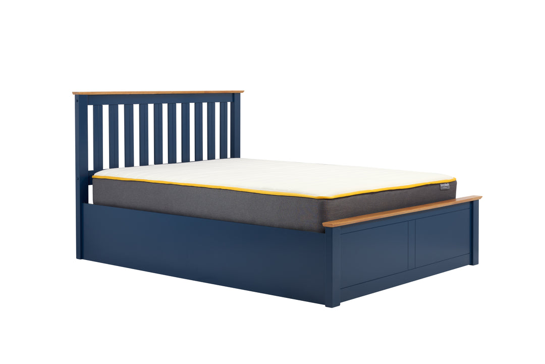 Phoenix Wooden Ottoman Bed with Ample Storage in Multiple Finishes