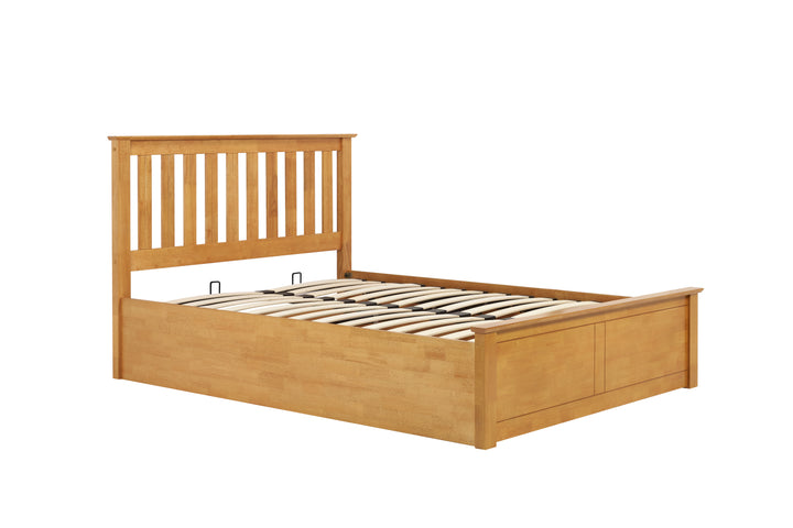 Phoenix Wooden Ottoman Bed with Ample Storage in Multiple Finishes