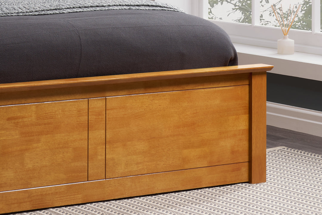 Phoenix Wooden Ottoman Bed with Ample Storage in Multiple Finishes