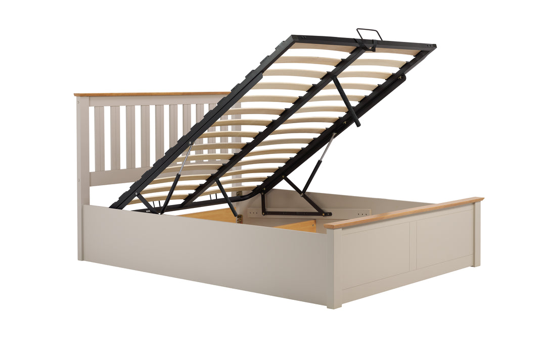 Phoenix Wooden Ottoman Bed with Ample Storage in Multiple Finishes