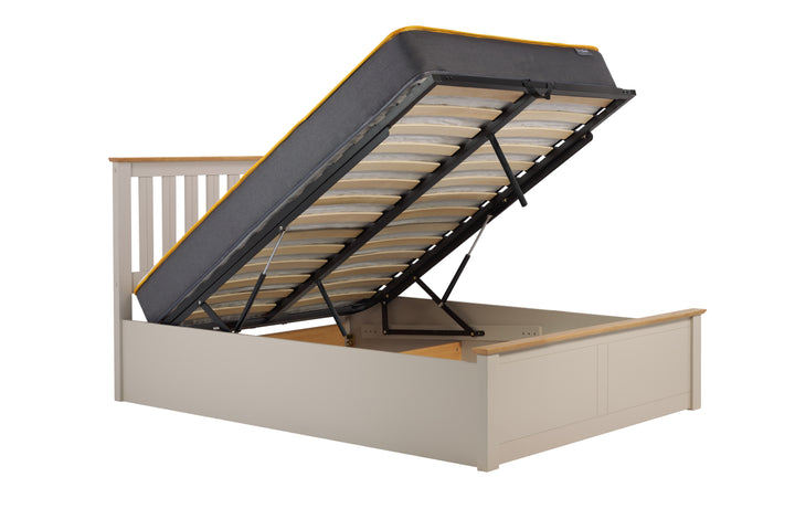 Phoenix Wooden Ottoman Bed with Ample Storage in Multiple Finishes