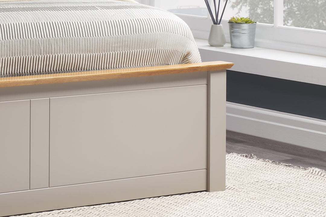 Phoenix Wooden Ottoman Bed with Ample Storage in Multiple Finishes
