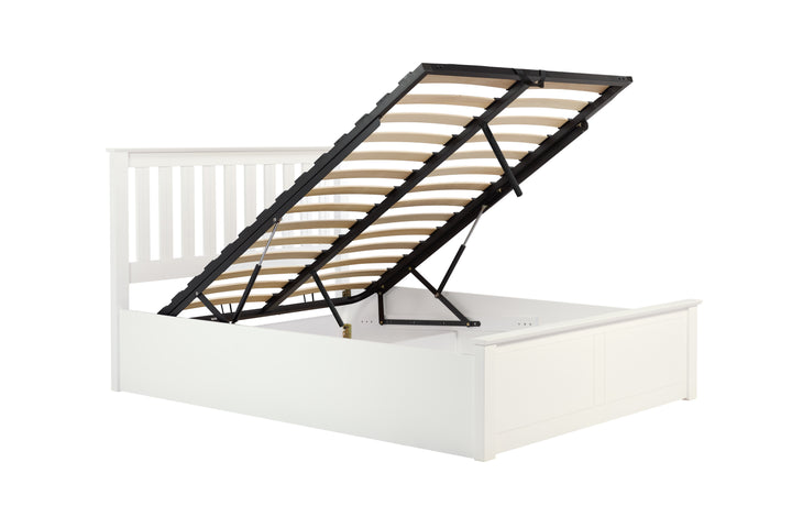 Phoenix Wooden Ottoman Bed with Ample Storage in Multiple Finishes