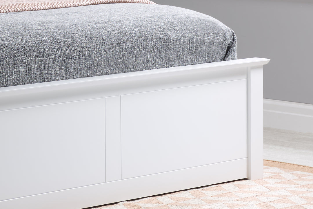 Phoenix Wooden Ottoman Bed with Ample Storage in Multiple Finishes