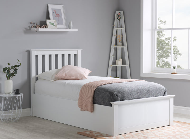 Phoenix Wooden Ottoman Bed with Ample Storage in Multiple Finishes