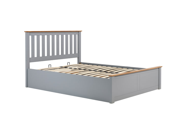 Phoenix Wooden Ottoman Bed with Ample Storage in Multiple Finishes