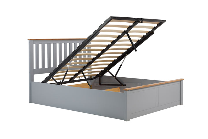 Phoenix Wooden Ottoman Bed with Ample Storage in Multiple Finishes