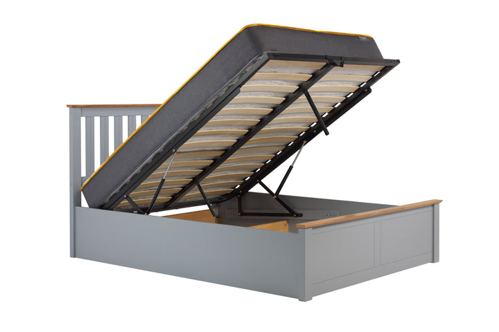 Phoenix Wooden Ottoman Bed with Ample Storage in Multiple Finishes