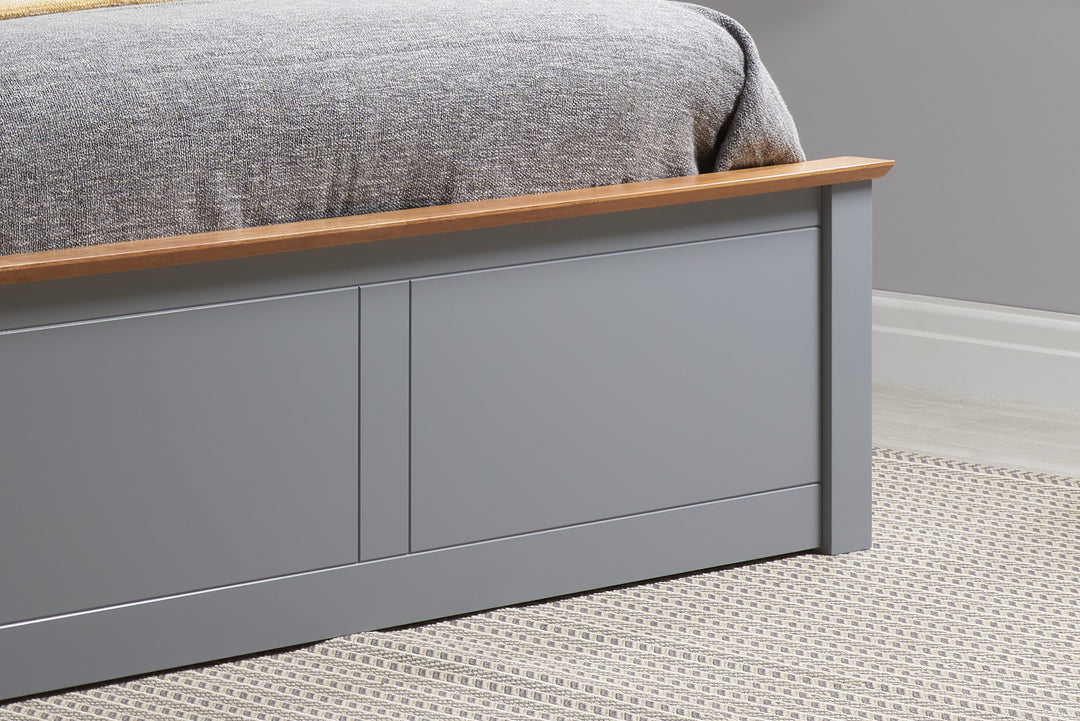 Phoenix Wooden Ottoman Bed with Ample Storage in Multiple Finishes
