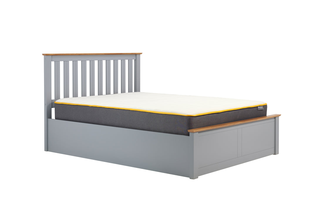 Phoenix Wooden Ottoman Bed with Ample Storage in Multiple Finishes
