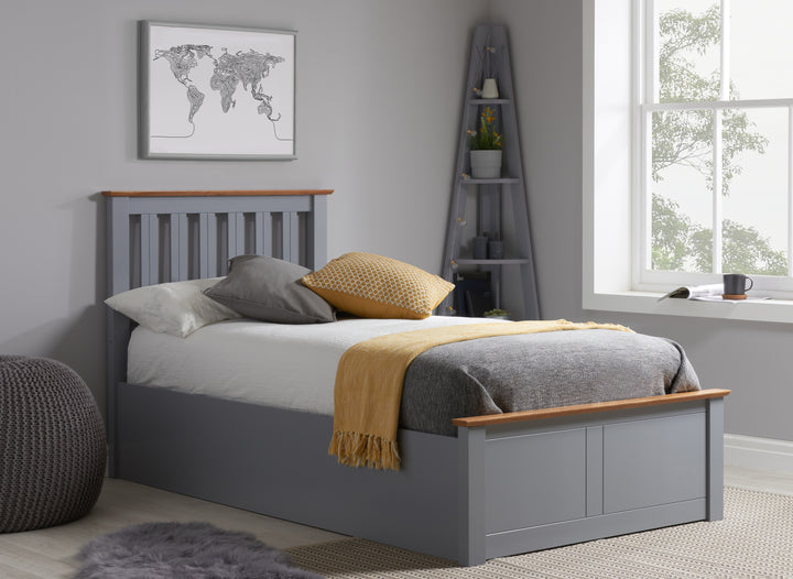 Phoenix Wooden Ottoman Bed with Ample Storage in Multiple Finishes