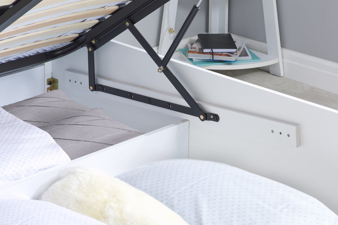 Phoenix Wooden Ottoman Bed with Ample Storage in Multiple Finishes