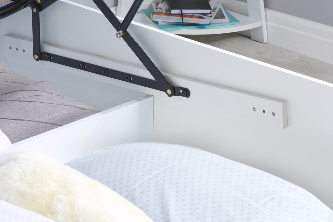 Phoenix Wooden Ottoman Bed with Ample Storage in Multiple Finishes